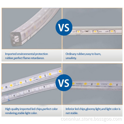 Customized led flexible neon strip light 5050
